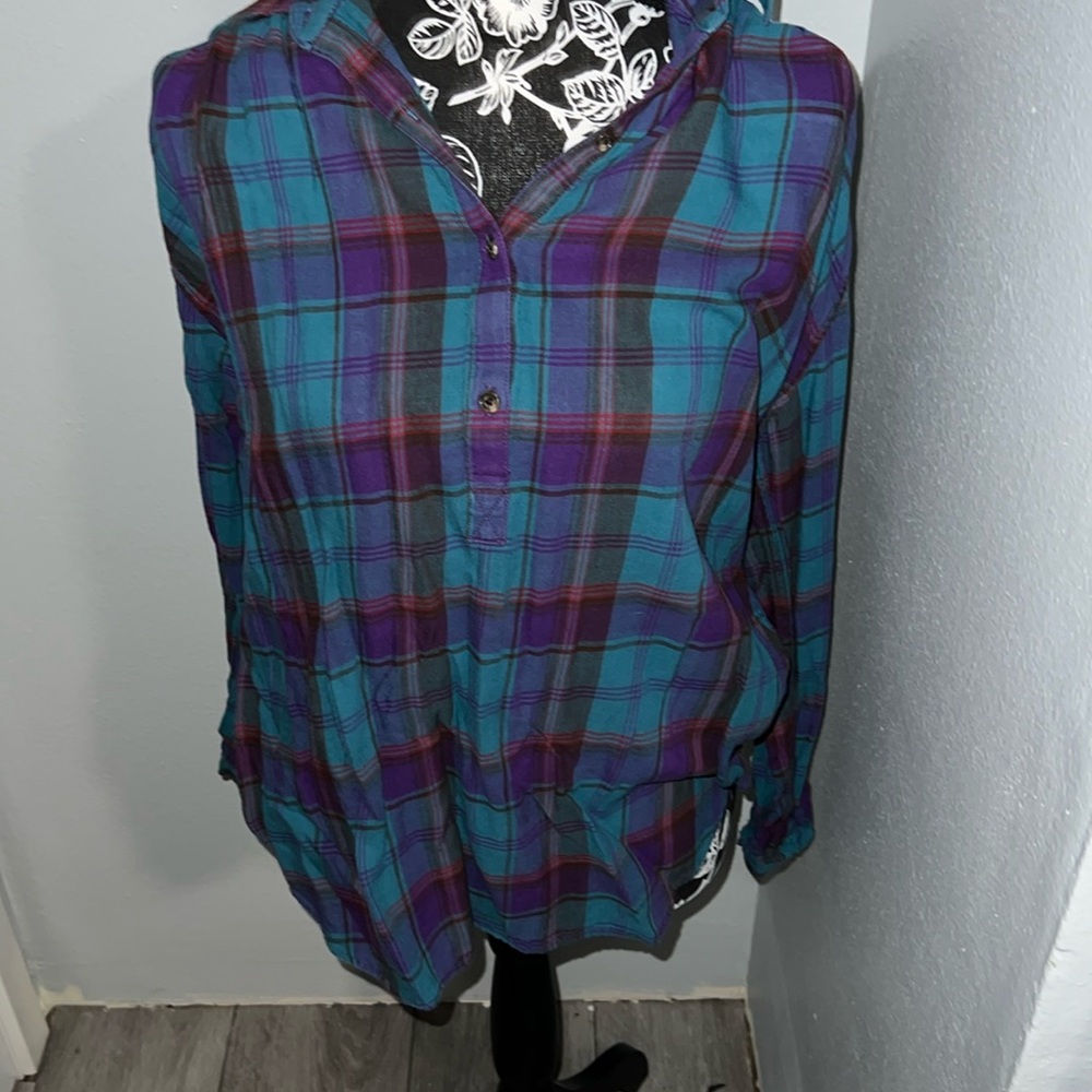 Chaps 1/2 button flannel